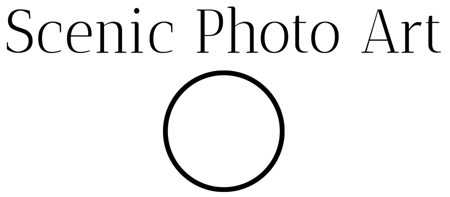 Scenic Photo Art original black logo